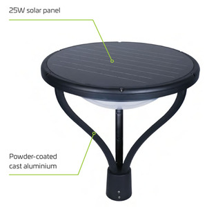 Lampada <span class=keywords><strong>Solare</strong></span> <span class=keywords><strong>da</strong></span> <span class=keywords><strong>Giardino</strong></span> Moderna 1320 Lumen IP65 Impermeabile, Lanterna LED a Risparmio Energetico con Batteria Certificata RoHS per Esterni - Product Image 3