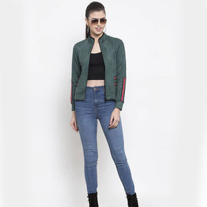 Chaqueta de cuero informal Simple Popular para mujer, invierno, Otoño, gamuza, algodón acolchado, múltiples sedas, lino, nailon, disponible, sólido - Product Image 1