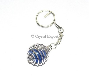 เป็นเจ้าของพวงกุญแจ Lapis Lazuli Tumbled | พวงกุญแจ Lapis Lazuli ร่วงลงออนไลน์ - Product Image 1