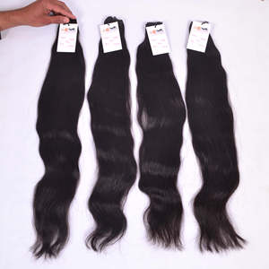 ผมมนุษย์บริสุทธิ์หยักศกแบบคู่ทำจาก100% ผมมนุษย์วาดคู่แบบอินเดีย - Product Image 1