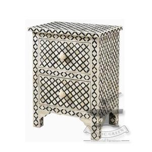 Table d'appoint polyvalente en incrustation d'os au design abstrait pour l'atelier de restauration Entrepôt Maison Salon Appartement Utilisation pour les hôtels - Product Image 3