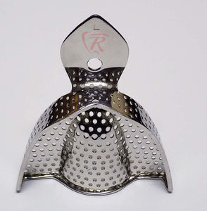 Ensemble de plateaux d'empreintes perforés de meilleure qualité Ensemble dentaire creux en acier inoxydable supérieur/antérieur de toutes tailles Instruments chirurgicaux - Product Image 2