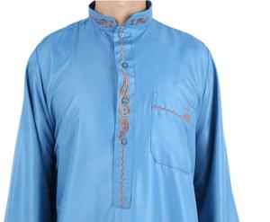 Vêtements musulmans traditionnels Thobes en gros Thobe pour hommes sur mesure en gros Couleur unie sur mesure Thobes Daffah sur mesure - Product Image 4