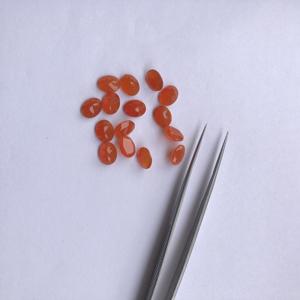 หินคาร์เนเลี่ยนธรรมชาติขนาด7มม. 8มม. 9มม. เพชรพลอยเจียระไนทรงรีอัญมณีกึ่งมีค่าเครื่องประดับทำต่างหูสร้อยคอจี้แหวน - Product Image 1