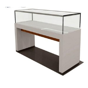 Mostrador <span class=keywords><strong>de</strong></span> Exhibición Moderno <span class=keywords><strong>de</strong></span> Acero Inoxidable y Vidrio <span class=keywords><strong>para</strong></span> Tienda en Centro Comercial - Product Image 5