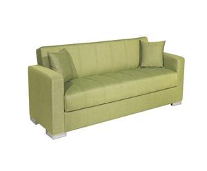 Sofá Cama de Tela, Estilo Europeo Moderno, Tres Plazas, con Almacenamiento, Estructura de Madera Maciza, Duradero y Cómodo para Apartamentos, Salas de Estar y Hoteles - Product Image 1