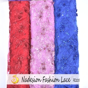Tissu en dentelle guipure 3d bleu <span class=keywords><strong>royal</strong></span> pour robe de mariée, avec des motifs de fleurs, bleu <span class=keywords><strong>royal</strong></span>, nouvelle collection, en stock - Product Image 6