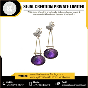 Wholesale Latest Design Product in Sterling Silver Large <b>Earrings</b> at Wholesale Supply - Product Image 2
