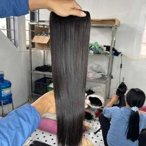 Extensions de cheveux vierges humains lisses et raides, vente en gros, super double trame, cheveux vietnamiens bruts, fournisseur de cheveux vierges humains lisses et raides - Product Image 5