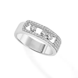 Trendy Factory Custom Pave CZ Engagement Wedding Ring
