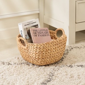 Hot Selling 3 Piece Round Vietnamese Water Hyacinth <b>Basket</b> Set of 3 Seagrass Palm Leaves Laundry <b>Baskets</b> <b>Hampers</b> Storage - Product Image 3