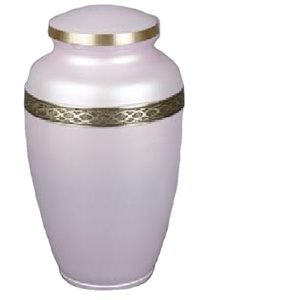 Urne funéraire commémorative en aluminium gravée en croix souvenir urne commémorative de cendres dieu urne en laiton de qualité au prix de gros - Product Image 2