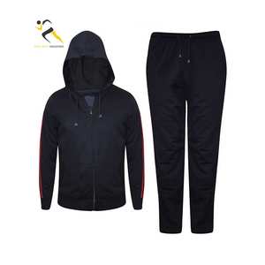 Conjuntos de ropa deportiva de invierno para hombre de talla grande personalizada pantalones de correr con capucha impermeables Sudadera estampada - Product Image 1