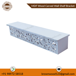 ชั้นวางของไม้แกะสลักด้วยมือที่ออกแบบให้ดูน่าดึงดูดชั้นวางของติดผนังสำหรับการจัดเก็บ MDF ไม้แกะสลัก - Product Image 2