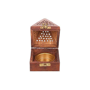 Caja de madera tallada a mano de la mejor tendencia, juego de bandeja de soporte de incienso, juego de bandeja de quemador de incienso perfumado de madera de agar para religiosos - Product Image 3