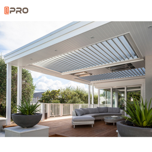 La Oficina Regional de fábrica más popular de rejilla de techo pérgola louvre techo motorizado pendiente de aluminio automático Sol de persiana de sistema de techo - Product Image 4