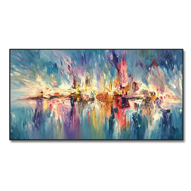 Modern Handmade Large Abstract Art Colorful Canvas Designs Painting For Home Goods Decor Living Room Wall Decor