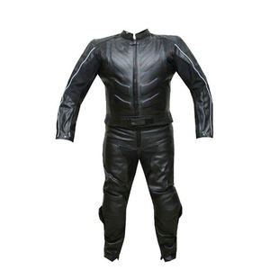 Combinaison de moto en cuir, vêtements de course automobile, ensemble de deux pièces - Product Image 4