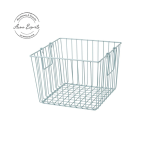 Cesta de alambre de hierro personalizada de calidad de lujo, acabado de recubrimiento en polvo rojo, tamaño estándar para utensilios de cocina, Metal hecho para fiestas - Product Image 2