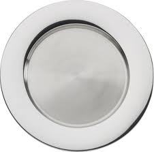 Placa de carga de metal de acero inoxidable, placa de carga blanca de Metal y plato de servicio, precio al por mayor - Product Image 2