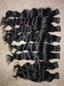 Indian Temple Single Drawn Virgin Remy Hair Extensions 8 Inches Straight <b>Body</b> <b>Wave</b> Shed-Resistant Soft Natural Color Human Hair - Product Image 3