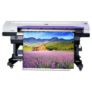 1.8 meters roll to roll UV led printer with 1/2 print heads