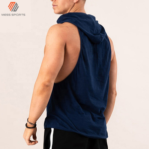 Chaleco Deportivo Personalizado MESS SPORTS de Alta Calidad para Hombre, Sin Mangas, de Secado Rápido, Transpirable, Ecológico, de Poliéster/Algodón, para Gimnasio y Entrenamiento - Product Image 3