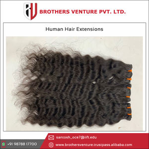 Extensions de cheveux vierges du temple indien crus à cuticule alignée Paquet de cheveux de l'Inde Vendeur de cheveux humains indiens crus - Product Image 3