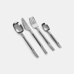 ชุดมีดอาหารสแตนเลสสตีลขัดเงาสีทองเหมาะสำหรับใช้เป็นโต๊ะในงานแต่งงานและร้านอาหาร - Product Image 2