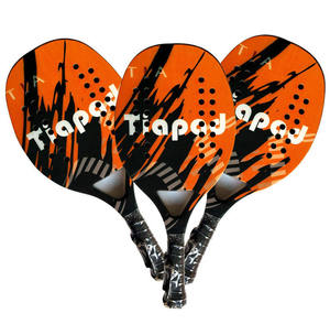 OEM ปรับแต่งโลโก้มืออาชีพที่มีคุณภาพที่ดีที่สุด3พัน12พัน18พันคาร์บอนไฟเบอร์ชายหาดไม้เทนนิสไม้พาย - Product Image 1