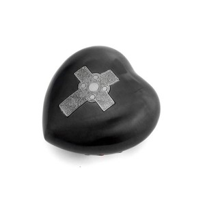 Urne funéraire en forme de cœur, style américain, métallique, élégante, de haute qualité, la plus vendue, pour petits souvenirs et cérémonies funéraires - Product Image 1