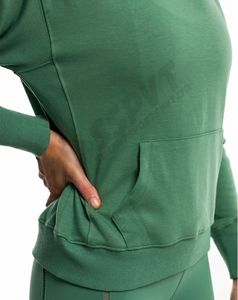 Sweats à capuche pour femmes de haute qualité dernier cri haut à capuche imprimé avec logo personnalisé pour la saison d'hiver quantité minimale de commande 2 pièces - Product Image 3