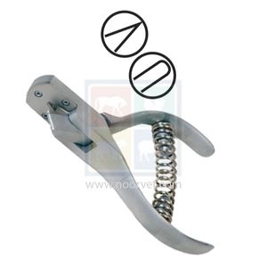 Instrumento veterinario de aluminio con muesca en V de 5 pulgadas, herramientas de identificación de animales, etiquetas de oreja de cerdo y pantorrilla, perforador de corte, muesca de oreja - Product Image 1