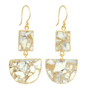 Stainless Steel Teardrop Earrings Gold Jewelry For Women Chunky Earring Water Drop White Gold Hoop Minimalist