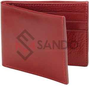 Billetera de cuero con logotipo personalizado para hombre, billetera de cuero genuino 100% auténtico - Product Image 2