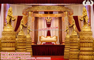 Impresionante Mandap de Boda con Pilares de Elefante, Mandap de Boda con Pilares de Elefante de Diseño, Elegante Mandap de Boda Indio con Pilares de Elefante, Chicago - Product Image 6