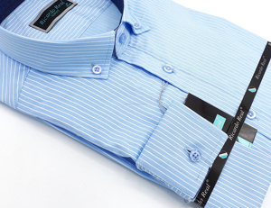 Camisas de Algodón Azul Claro para Hombre, Diseño Floral, Popelina, Hechas a Medida en Turquía, Temporada de Primavera, Gran Venta, Transpirables - Product Image 2