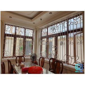 ความคิดที่น่าตื่นตาตื่นใจสำหรับเหล็กดัดหน้าต่างย่างความปลอดภัยการออกแบบหน้าต่างย่างออกแบบหน้าต่างเหล็กย่างออกแบบ - Product Image 5