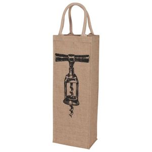 Bolsa de yute para vino, soporte de botellas dividido reutilizable, personalizado, con estampado de logotipo personalizado, respetuoso con el medio ambiente, reutilizable, venta al por mayor - Product Image 2
