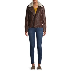 เสื้อแจ็คเก็ตฤดูหนาวสำหรับผู้หญิง หนังแท้และขนเทียม สีและโลโก้สั่งทำได้ กันลม ระบายอากาศได้ดี - Product Image 5