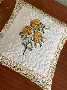 อินเดียบล็อกมือพิมพ์ผ้าฝ้ายผ้าตกแต่ง40X40เซนติเมตรตารางเบาะปก - Product Image 3