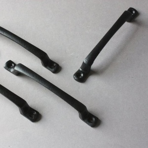 Industrial Black Metal <b>Door</b> Window <b>Handle</b> Ambidextrous Easy Installation Home Office Use - Product Image 1