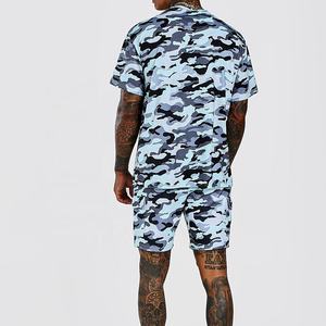 2022 Summer Season Twin <b>Sets</b> For Men Customize Design Camouflage Print <b>PC</b> Cotton Shorts <b>Set</b> For Women - Product Image 4