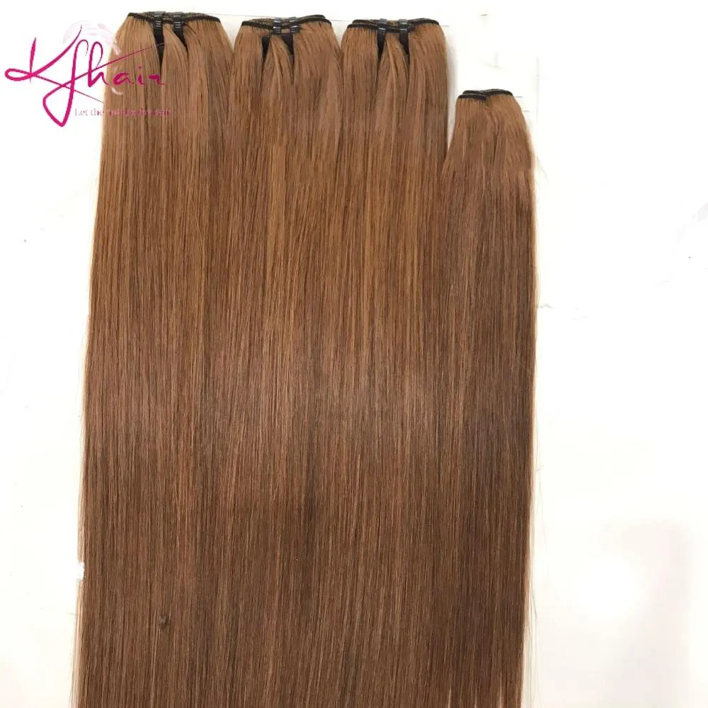 Pick It Vietnam Hair Supplier Brown Soft Silky Shiny Sdd Bone Straight Hair