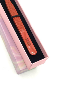 เครื่องมือด้านความงามที่จับขนตาแหนบเคลือบผงสีส้มเข้มแบบรัสเซีย - Product Image 6