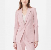 Yüksek Kaliteli Slim-Fit Özel Tasarım Blazer Takım Tek Tokalı V Yaka Uzun Kollu Spandeks/Polyester Rüzgar Geçirmez Nefes Alabilen Kadın Takımı