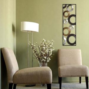 Décoration murale en panneaux géométriques, décoration murale suspendue faite à la main, décoration d'intérieur, salon, chambre à coucher, hôtel, restaurant - Product Image 2