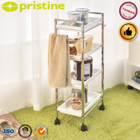 OEM Qualität 4-Tier Metall Bad Tablett Home Storage EBay Organizer; Rolling Utility Tool Cart für Küchen raum