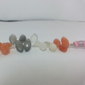 ลูกปัดอัญมณีทรงเหลี่ยมเพชรพลอยธรรมชาติขนาด5มม. 10มม. - Product Image 1