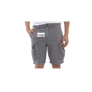 Pantalones cortos de Cargo con cinturón para hombre, mallas de negocios cómodas y de la mejor calidad, personalizadas, 65% poliéster, 35% algodón - Product Image 6